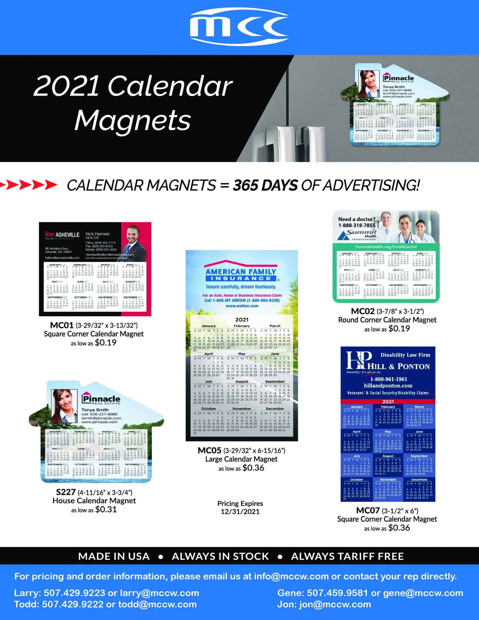 2021 Calendar Sale