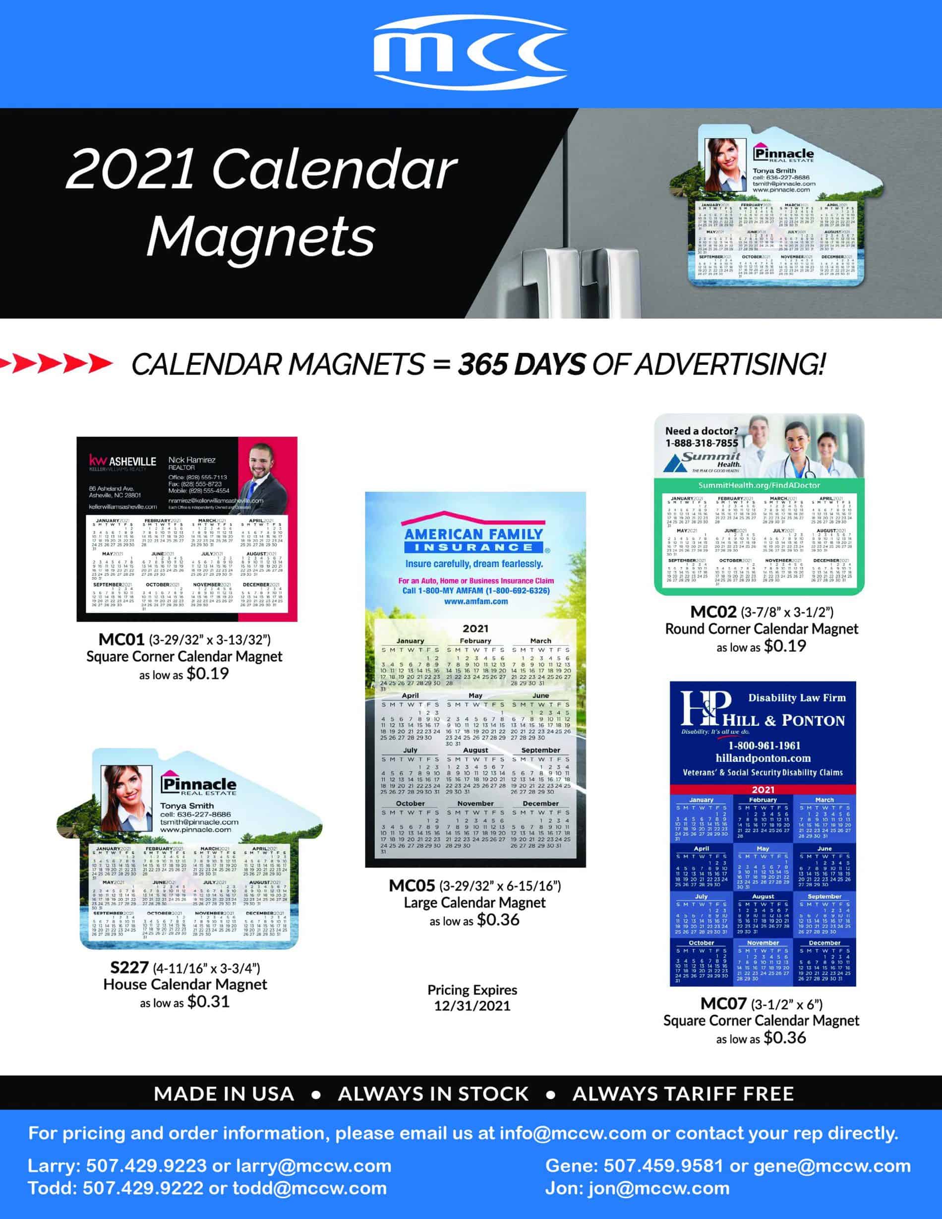 2021 Calendar Sale